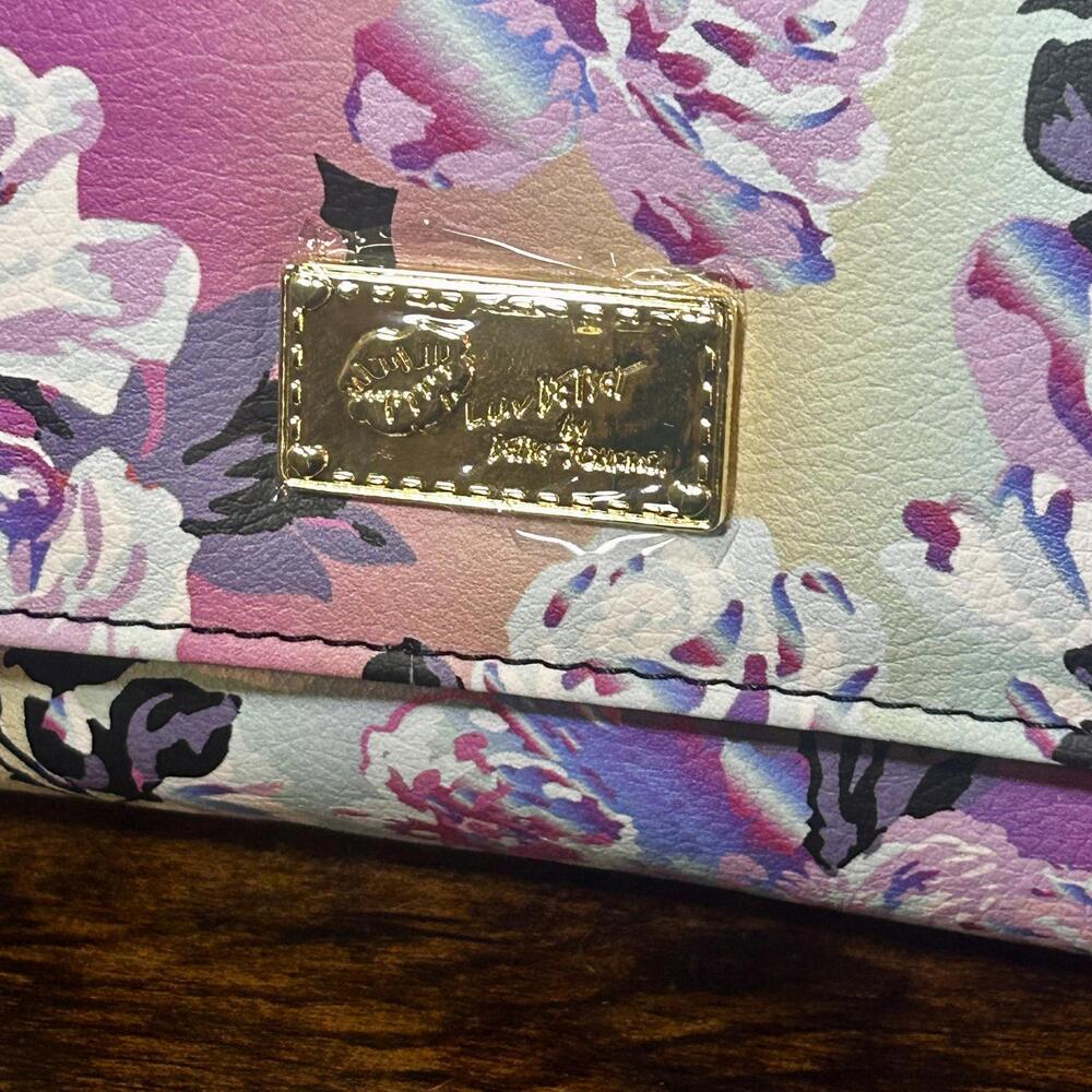 Luv Betsey Floral and Bat Print Wallet with Coin Purse - Picture 2 of 9